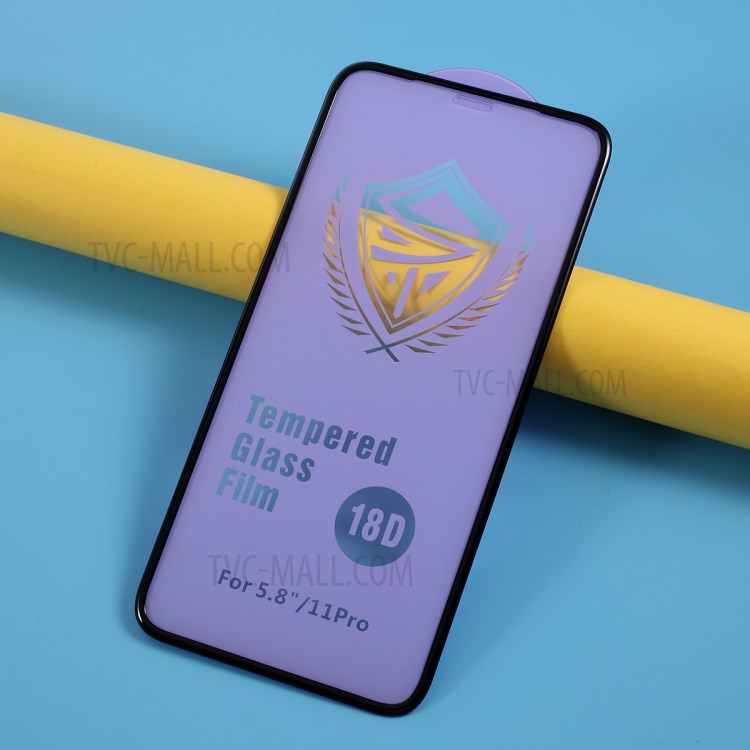 Soft PC Edge Anti-explosion Tempered Glass Screen Protector Film for iPhone XS 5.8 inch/11 Pro 5.8 inch-4