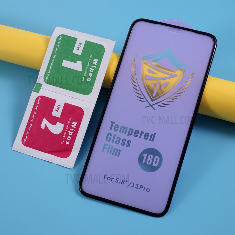 Soft PC Edge Anti-explosion Tempered Glass Screen Protector Film for iPhone XS 5.8 inch/11 Pro 5.8 inch-5