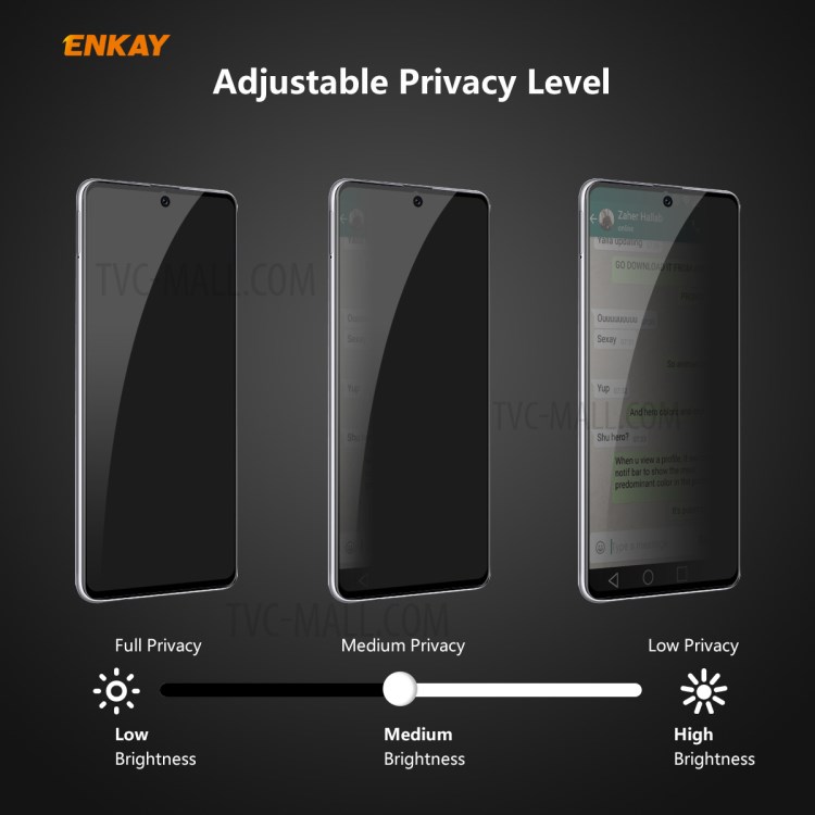 HAT PRINCE 0.26mm 9H 6D Full Screen Anti-Spy Tempered Glass Screen Protector for Samsung Galaxy A71 SM-A715-6