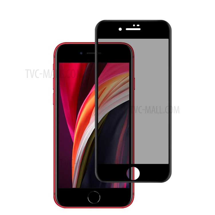MOCOLO Anti-pio Completo Cola Tela Cheia De Seda Impressão Temperado Protetor De Tela De Vidro Para Iphone Se (2ª Geração) - Preto-1