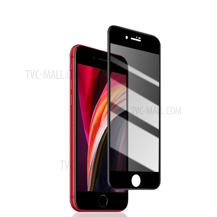 MOCOLO Anti-pio Completo Cola Tela Cheia De Seda Impressão Temperado Protetor De Tela De Vidro Para Iphone Se (2ª Geração) - Preto-4