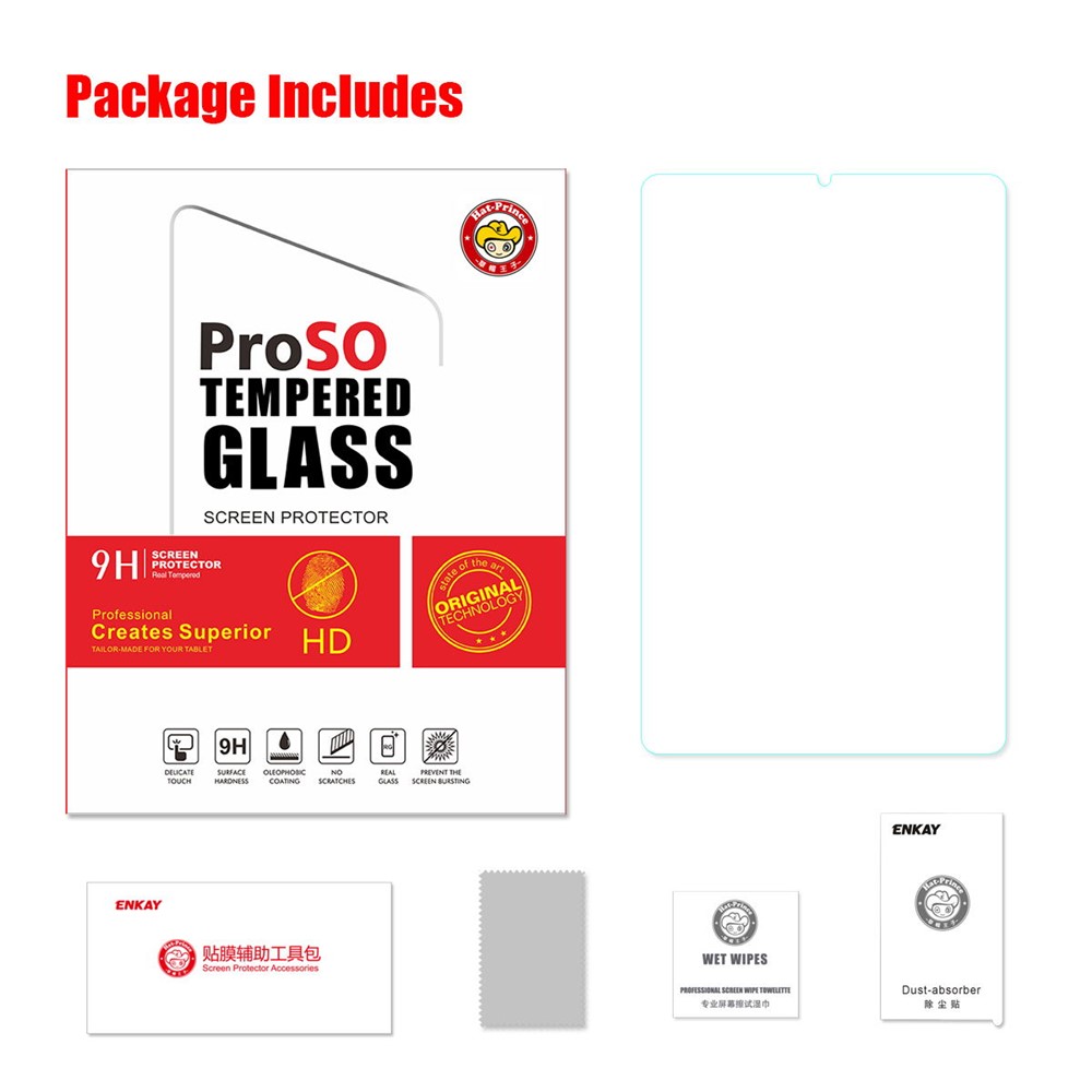 ENKAY 0.33mm 9H Tempered Glass Screen Protector for Samsung Galaxy Tab S6 Lite 10.4 P610 / P615-7