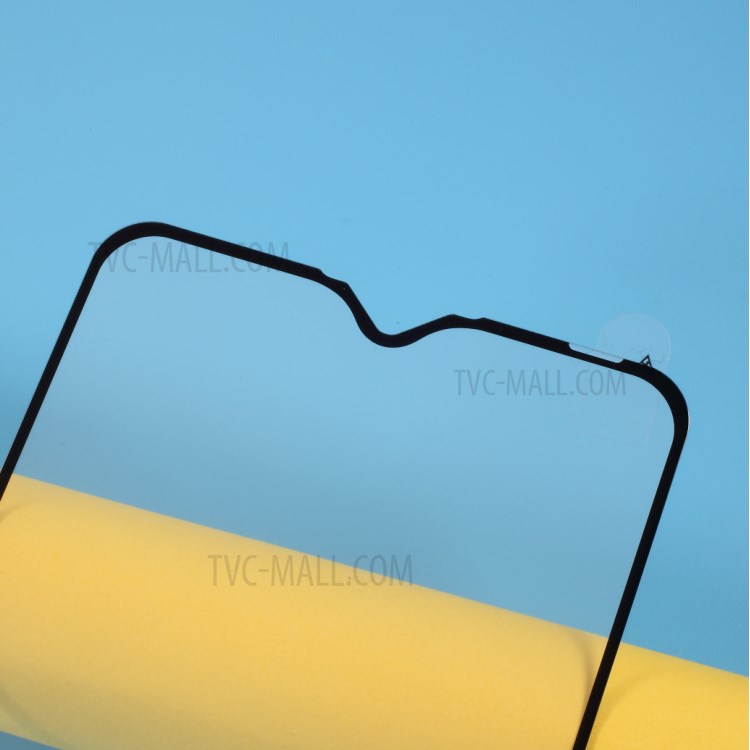 Silk Print Full Size Full Glue Tempered Glass Screen Protector for OPPO A12-3