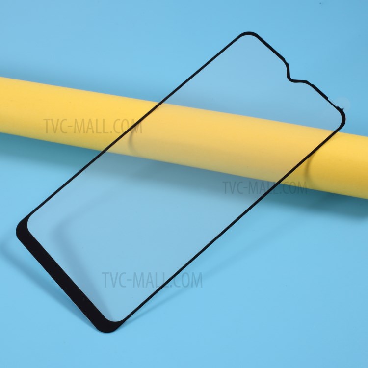 Silk Print Full Size Full Glue Tempered Glass Screen Protector for OPPO A12-5