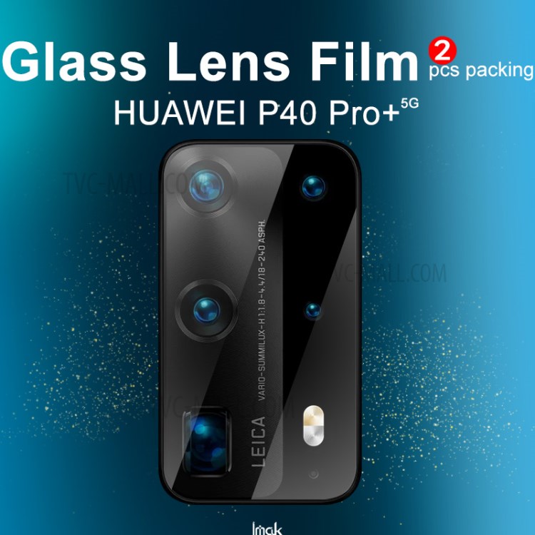 IMAK 2Pcs/Pack Ultra Clear Glass Lens Film for Huawei P40 Pro+-5