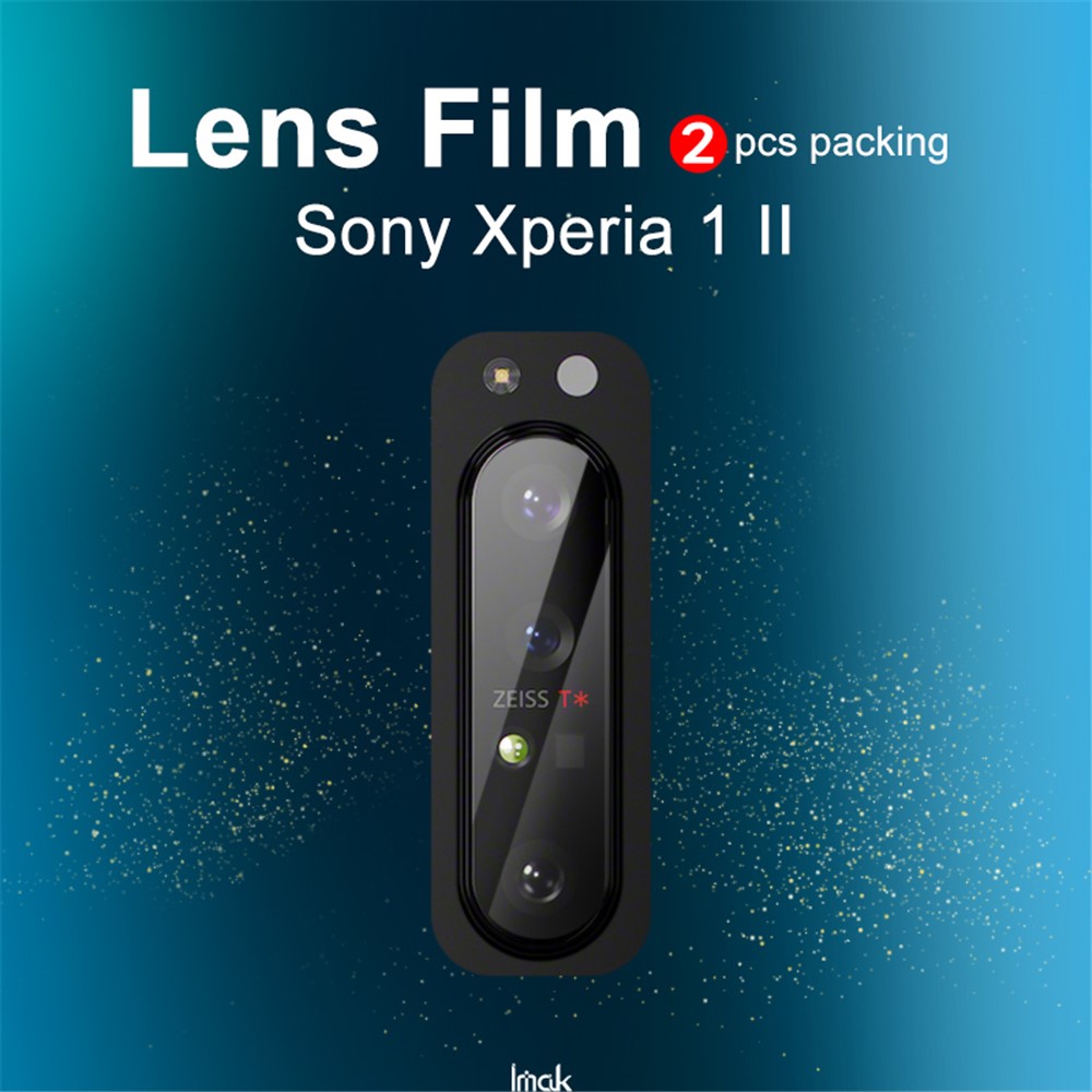 Imak 2pcs Para Sony Xperia 1 II Películas Protectores de Lentes de Vidrio Templado HD Resistente