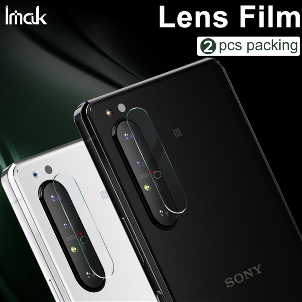 IMAK 2PCS Para Sony Xperia 1 II Resistente HD Filmes Protector Da Lente De Câmara De Vidro Temperado-6
