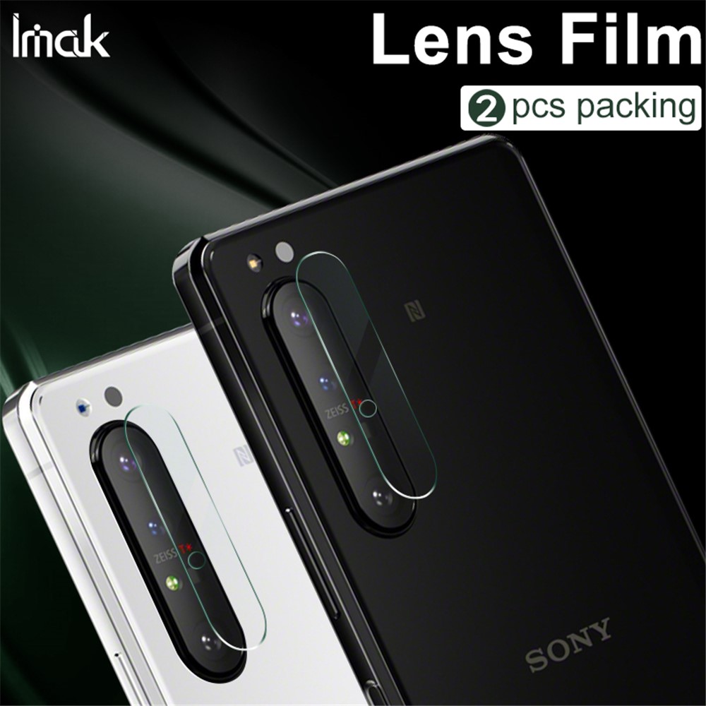 Imak 2pcs Para Sony Xperia 1 II Películas Protectores de Lentes de Vidrio Templado HD Resistente