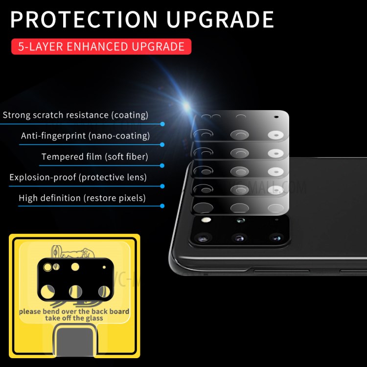 Tempered Glass Camera Screen Film for Samsung Galaxy S20 Plus-3