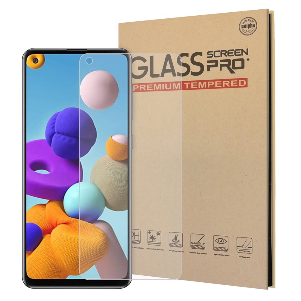 2.5D 9H Arc Edge Tempered Glass Film for Samsung Galaxy A21s-1