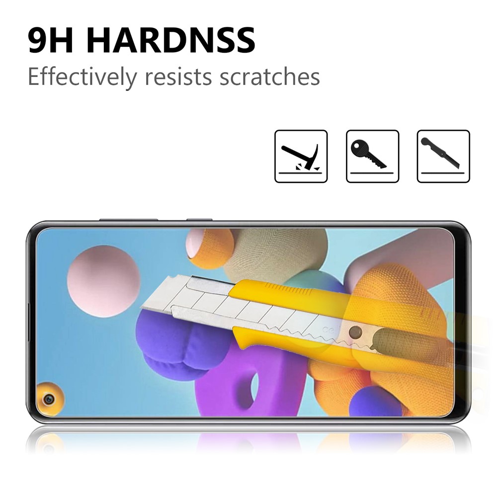 2.5D 9H Arc Edge Tempered Glass Film for Samsung Galaxy A21s-3