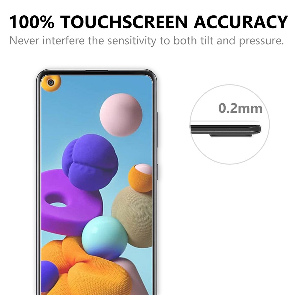 2.5D 9H Arc Edge Tempered Glass Film for Samsung Galaxy A21s-6