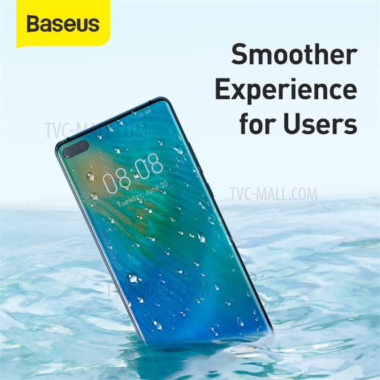 2pcs BASUES 0,15 Milímetros De Espessura Suave Filme Protetor De Tela Curvada Completo Para Pro P40 Huawei-8