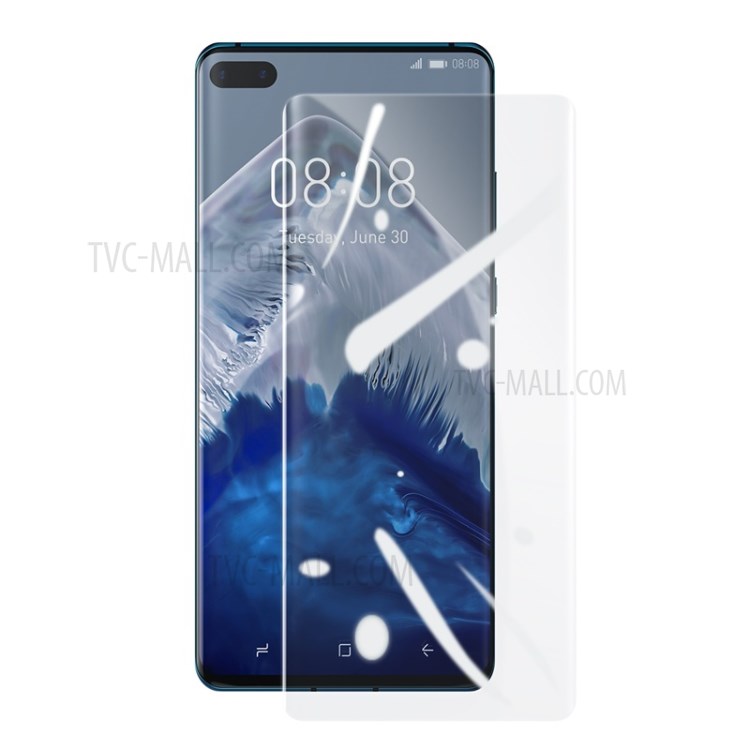 2pcs BASUES 0.15mm Mince Souple Plein Film Protecteur De L'écran Incurvé Pour Huawei P40 + Pro-1