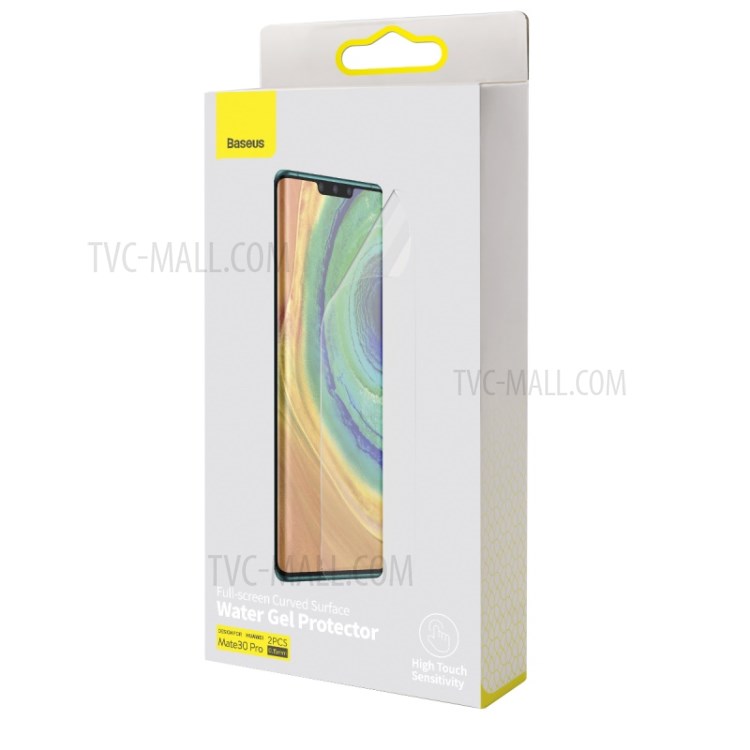 2Pcs BASUES 0.15mm Thickness Clear Soft Full Curved Screen Film for Huawei Mate 30 Pro-16