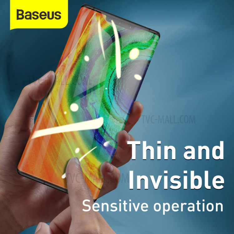2Pcs BASUES 0.15mm Thickness Clear Soft Full Curved Screen Film for Huawei Mate 30 Pro-7