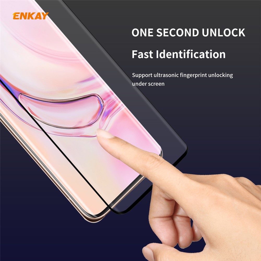 ENKAY 0.26mm 9H 3D Curved Full Glue Tempered Glass Full Screen Film for Xiaomi Mi 10/Mi 10 Pro-5