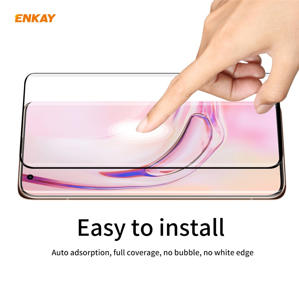 ENKAY 0.26mm 9H 3D Curved Full Glue Tempered Glass Full Screen Film for Xiaomi Mi 10/Mi 10 Pro-7