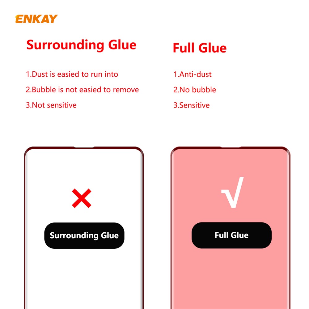 ENKAY 0.26mm 9H 3D Curved Full Glue Tempered Glass Full Screen Film for Samsung Galaxy S10-2