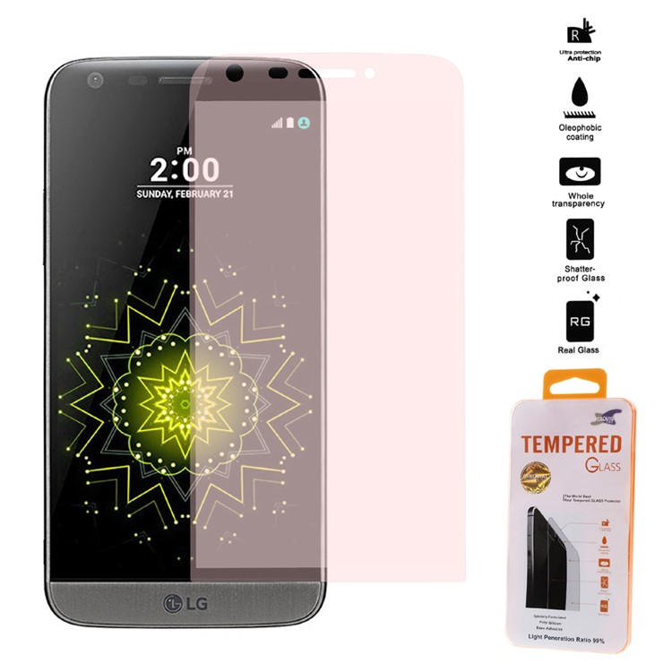 

Полный размер Закаленное стекло экрана протектор для LG G5 / G5 SE - прозрачный розовый, G5
