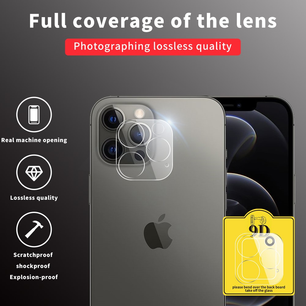 Tempered Glass Camera Screen Protector Film for iPhone 12 Pro Max 6.7 inch-5