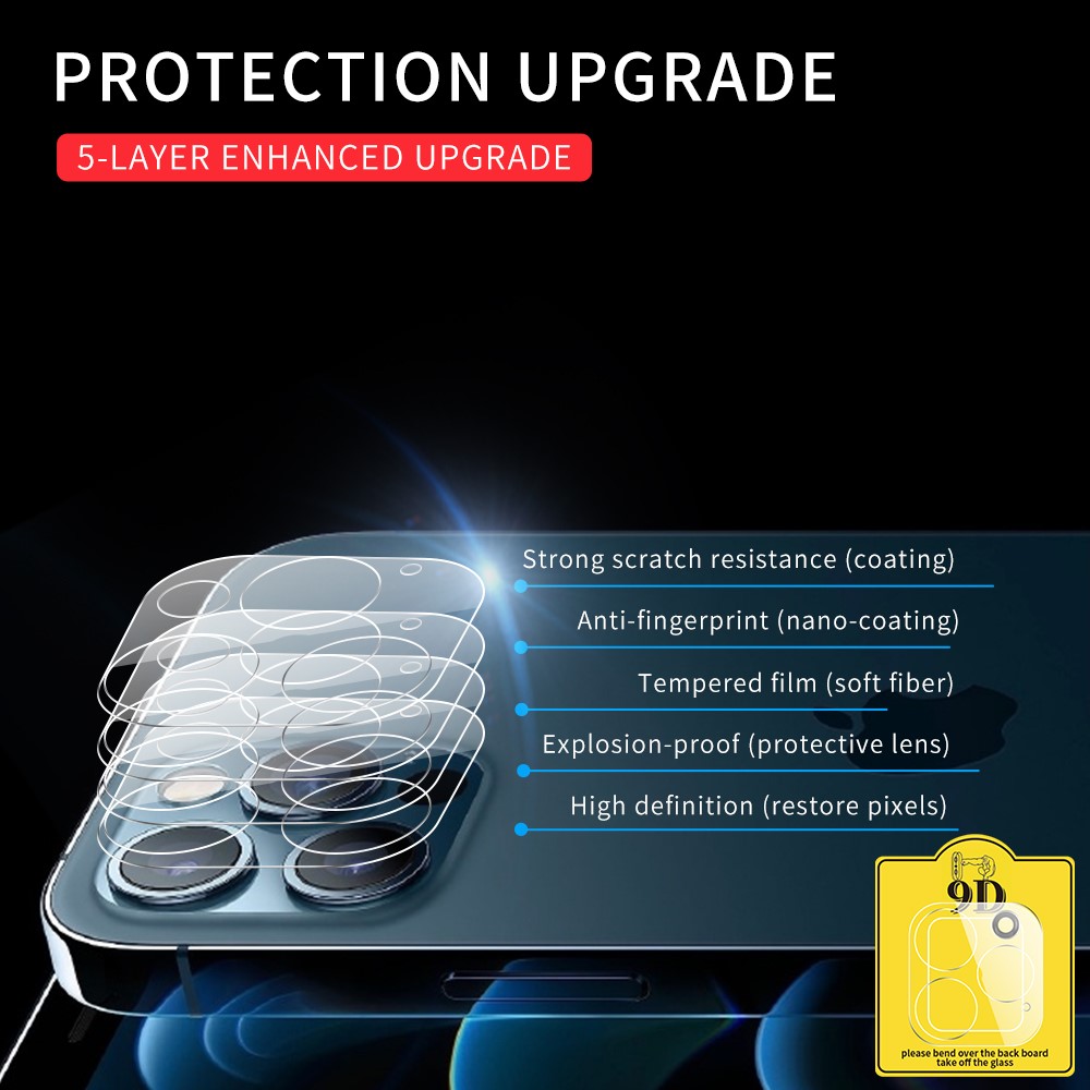 Tempered Glass Camera Screen Protector Film for iPhone 12 Pro Max 6.7 inch-7