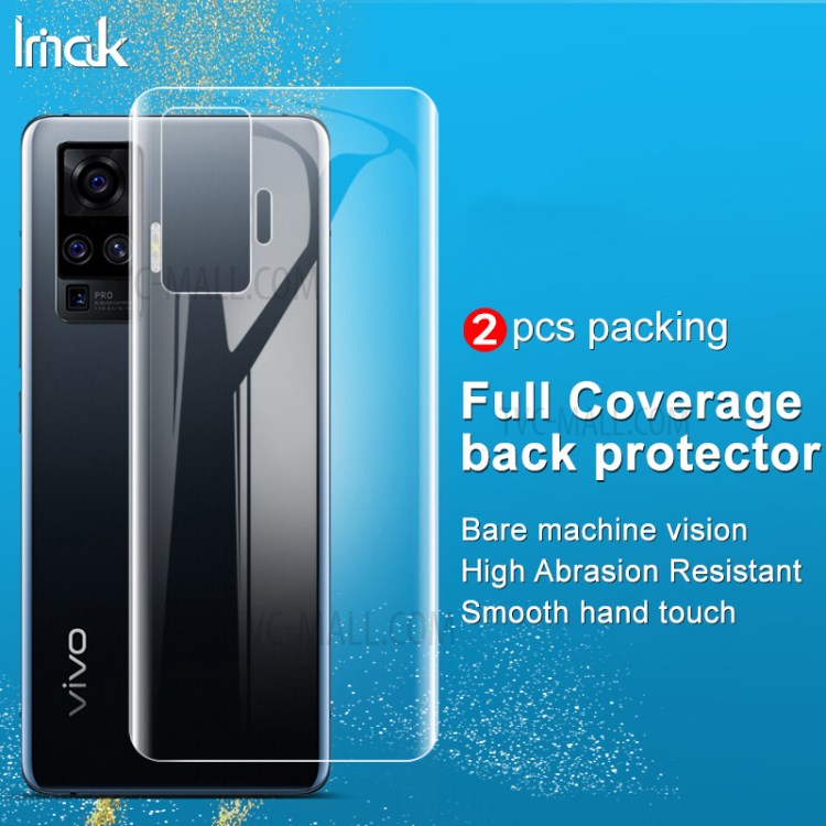 2pcs/set Imak Soft Hydrogel HD Membrane Back Cover Protector Película Para Vivo X50 Pro 5G-4