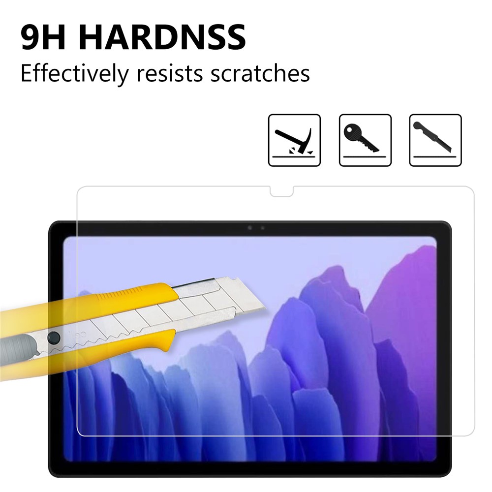 Full Coverage Tempered Glass Screen Protector Film Straight Edge for Samsung Galaxy Tab A7 10.4 (2020)-5