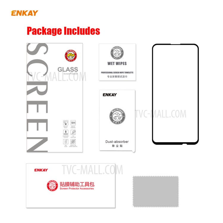 HAT PRINCE 0.26mm 9H 2.5D Tempered Glass Screen Film for Huawei P40 lite E-9