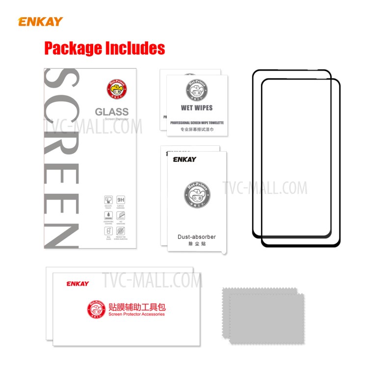 Hut Prince 2 Teile / Set Volles Kleber Volle Größe 0,26mm 9h 2,5d Gehärtetes Glasschirmschutz Für Motorola Moto G8 Macht