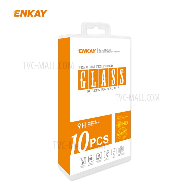 ENKAY Full Glue Full Size 0.26mm 9H 2.5D Tempered Glass Screen Protector for Xiaomi Redmi 10X 5G/Mi 10 Lite 5G-12