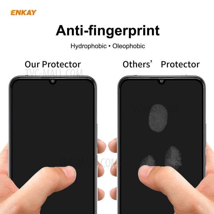 ENKAY Full Glue Full Size 0.26mm 9H 2.5D Tempered Glass Screen Protector for Xiaomi Redmi 10X 5G/Mi 10 Lite 5G-5