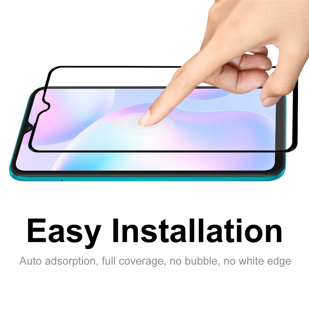 ENKAY Full Glue Full Size 0.26mm 9H 2.5D Tempered Glass Screen Protector for Xiaomi Redmi 9/9A/9C-6