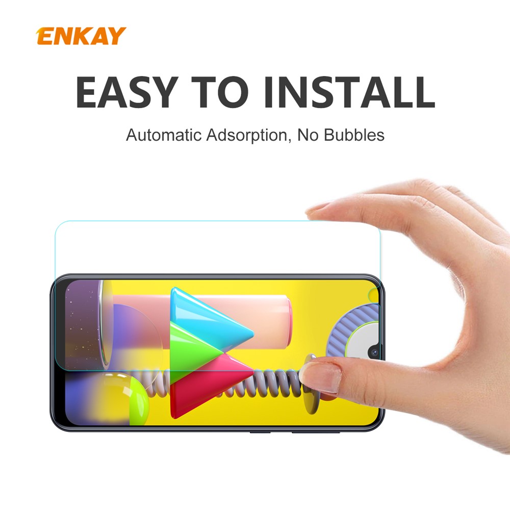HAT PRINCE 0.26mm 9H 2.5D Tempered Glass Screen Protector for Samsung Galaxy M31 / Galaxy M21-6