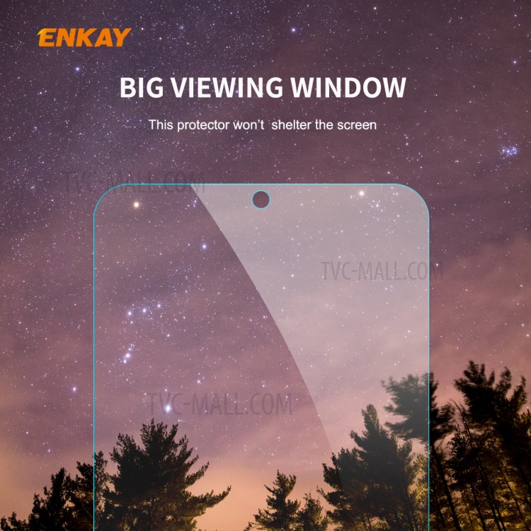 ENKAY 0.26mm 9H 2.5D Arc Edge Tempered Glass Screen Guard Film for Samsung Galaxy A10s-2