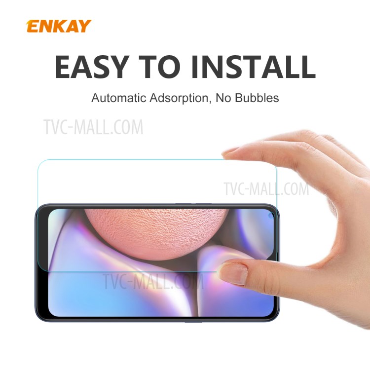 ENKAY 0.26mm 9H 2.5D Arc Edge Tempered Glass Screen Guard Film for Samsung Galaxy A10s-6