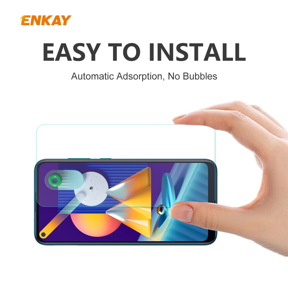 ENKAY 9H 0.26mm 2.5D Дуги Кромки Протектора Экрана Закаленного Стекла Для Samsung Galaxy А11 / М11-6