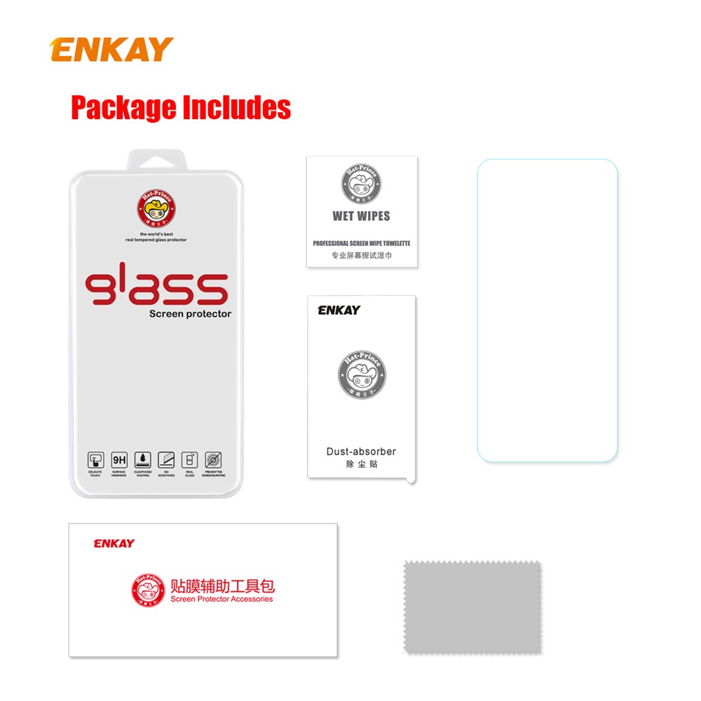 ENKAY 9H 0.26mm 2.5D Arc Edge Tempered Glass Screen Protector for Samsung Galaxy A11/M11-7