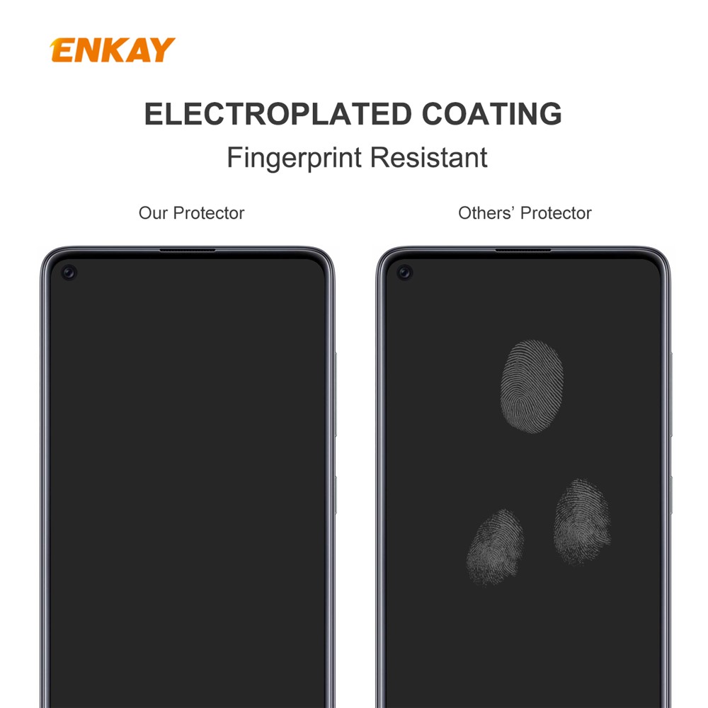 Enkay 0.26mm 9h 2.5D Arc Edge Schermo In Vetro Temperato Per Xiaomi Redmi 10x 4G / Redmi Nota 9