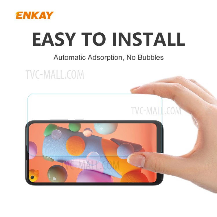 ENKAY 9H 0.26mm 2.5D Arc Edge Tempered Glass Screen Film for Samsung Galaxy A21-6