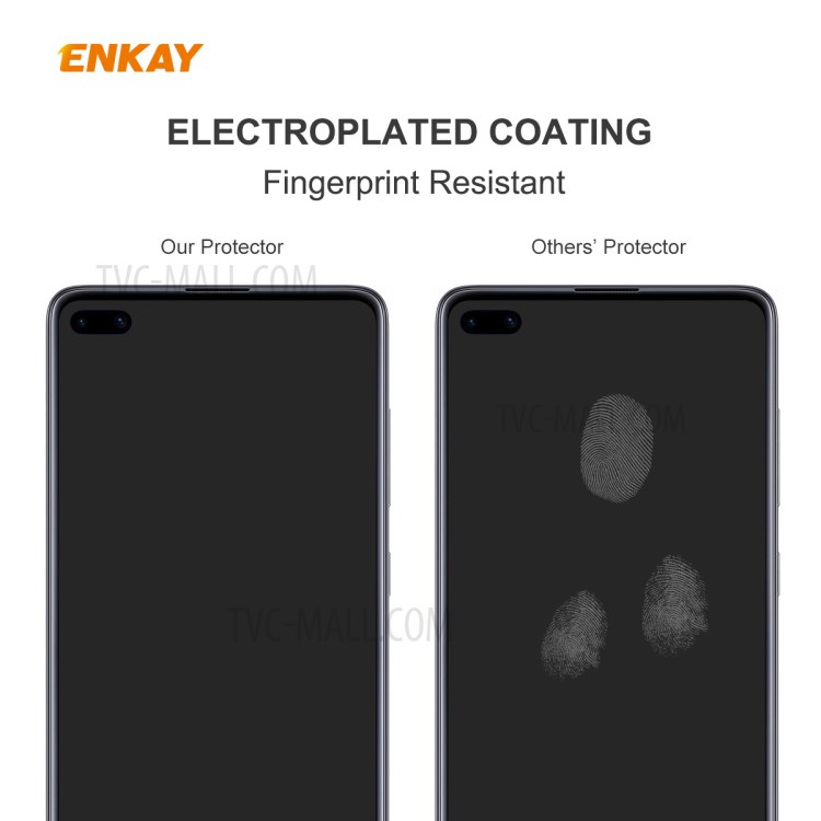 ENKAY 0.26mm 9H 2.5D Arc Edge Tempered Glass Screen Protection Film for Huawei P40-3