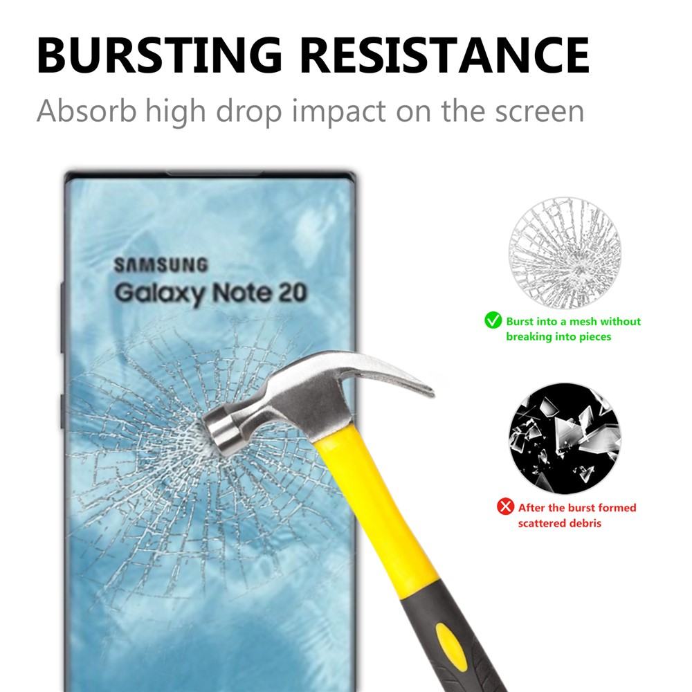 Ultra Clear 3D Tempered Glass Full Screen Guard Film for Samsung Galaxy Note 20/Note 20 5G-2