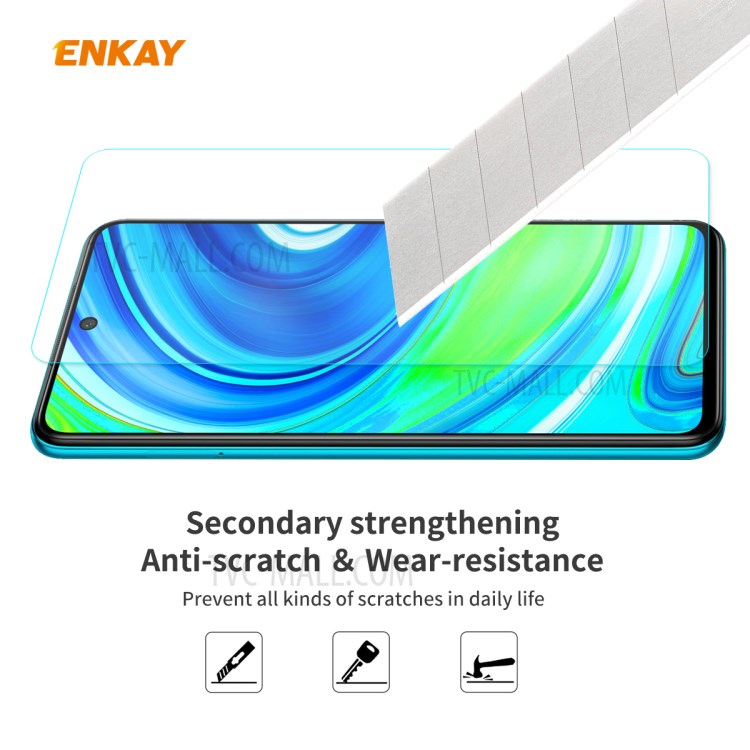 10Pcs/Set ENKAY 0.26mm 9H Tempered Glass Screen Film for Xiaomi Redmi Note 9S/Note 9 Pro/Note 9 Pro Max-5