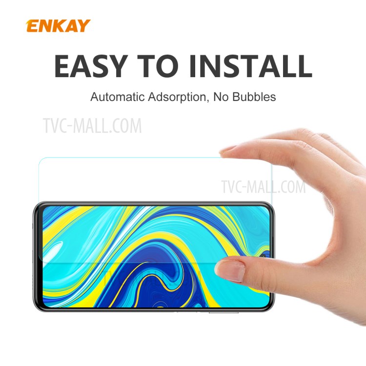 10Pcs/Set ENKAY 0.26mm 9H Tempered Glass Screen Film for Xiaomi Redmi Note 9S/Note 9 Pro/Note 9 Pro Max-6