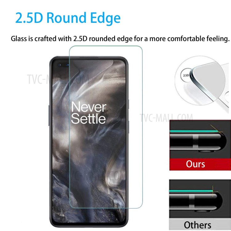 2.5D 9H Arc Edge Tempered Glass Screen Protector Film for OnePlus Nord-6