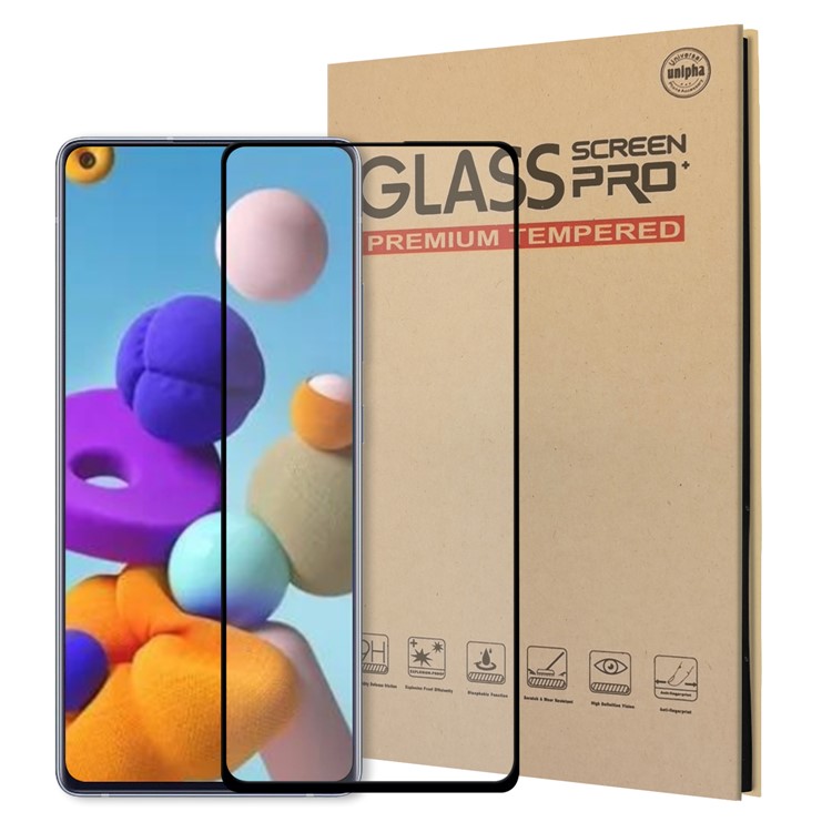 Full Screen Tempered Glass Screen Film for Samsung Galaxy A21s-1