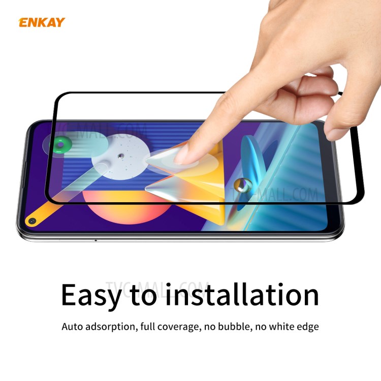 HAT PRINCE 5Pcs/Set Full Glue Full Size 0.26mm 9H 2.5D Tempered Glass Screen Film for Samsung Galaxy M11/Galaxy A11-6