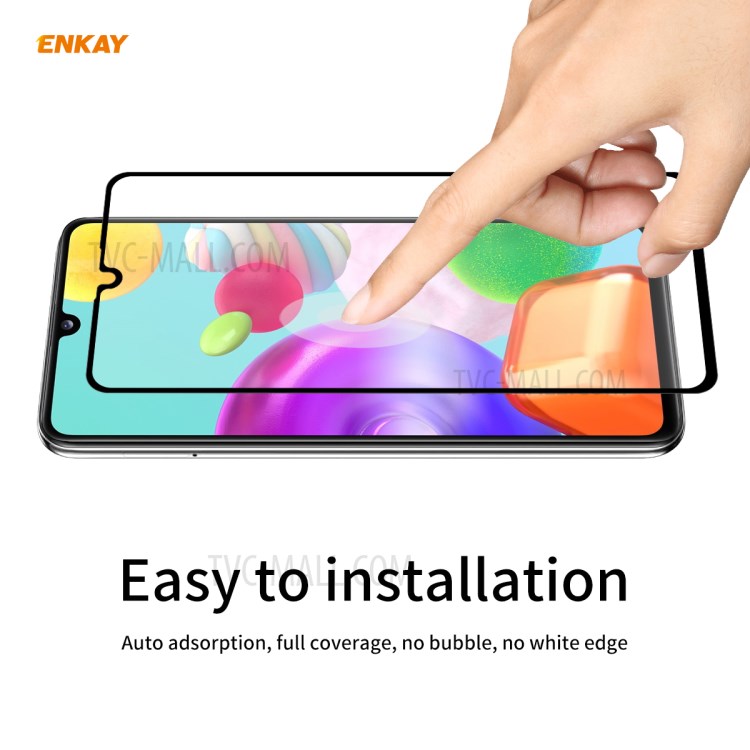 HAT PRINCE 10Pcs/Set Full Glue Full Size 0.26mm 9H 2.5D Tempered Glass Screen Film for Samsung Galaxy A41 (Global Version)-6