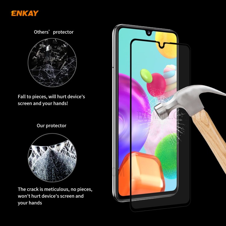 HAT PRINCE 10Pcs/Set Full Glue Full Size 0.26mm 9H 2.5D Tempered Glass Screen Film for Samsung Galaxy A41 (Global Version)-7