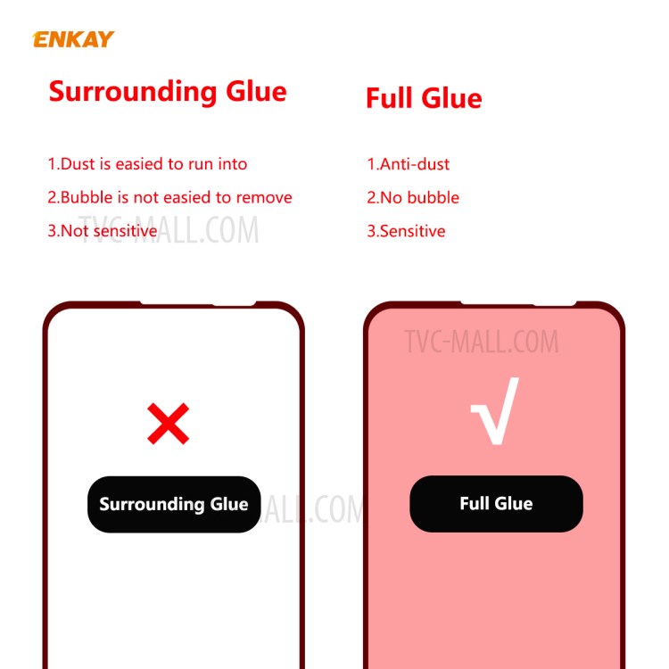 HAT PRINCE 5Pcs/Set Full Glue Full Size 0.26mm 9H 2.5D Tempered Glass Screen Film for Huawei P40 Lite 4G/Nova 6 SE/Nova 7i-3